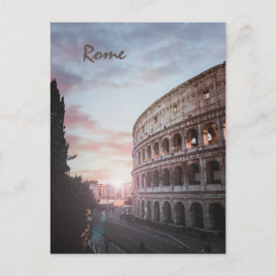 Rome Ancient Architecture sunset cityscape Postcard
