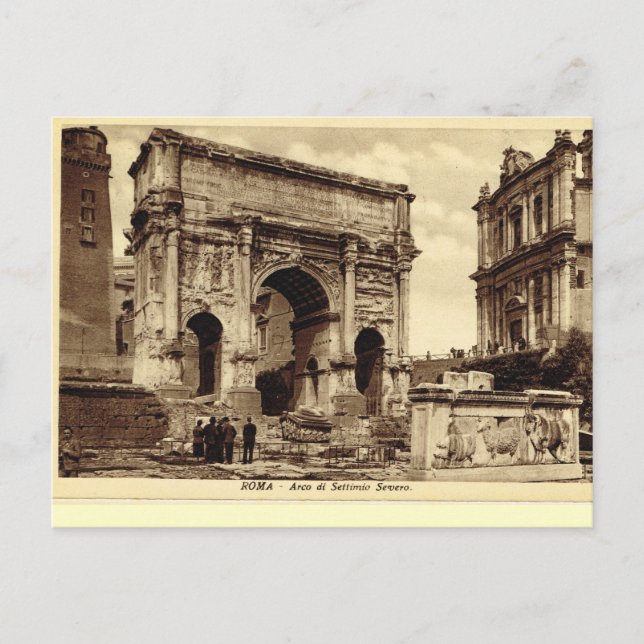 Rome, Arch of Septimus Severus Postcard (Front)