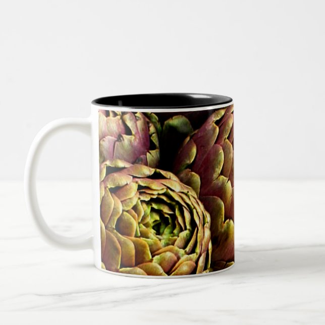 rome artichokes Two-Tone coffee mug (Left)
