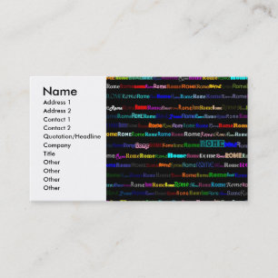 Rome Black Business Card