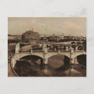 ROME bridges 1920 Replica Postcard