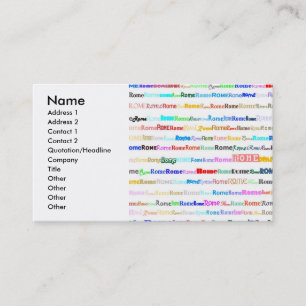 Rome Business Card