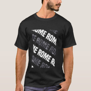 Rome Camo Pattern Grey Camouflage T-Shirt