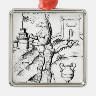 Rome, Capital of the World, 1596 Metal Ornament