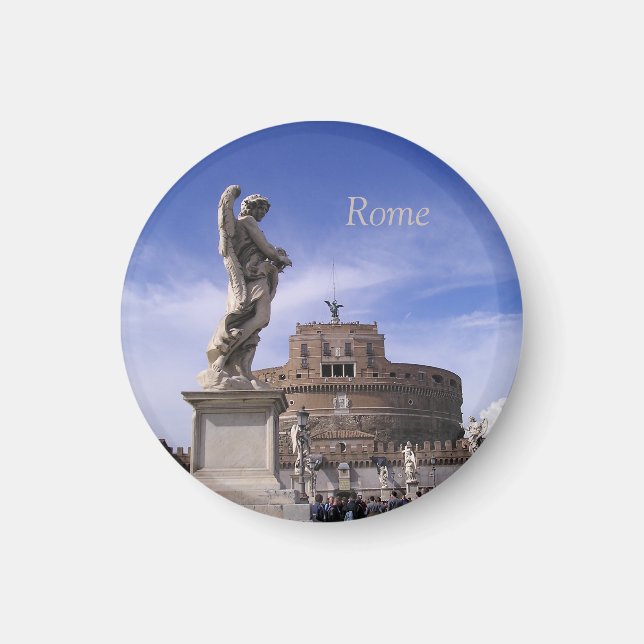 Rome, Castel Sant Angelo Cust. Magnet (Front)