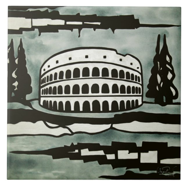 Rome Ceramic Tile (Front)