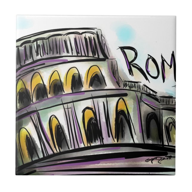 Rome Ceramic Tile (Front)