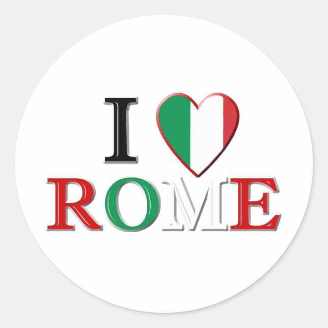 Rome Classic Round Sticker (Front)