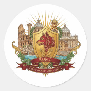 ROME CLASSIC ROUND STICKER