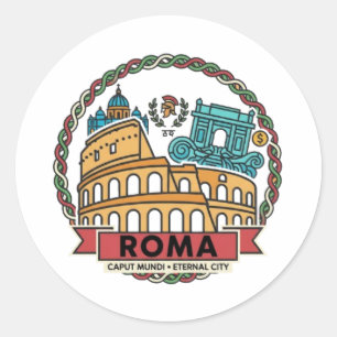 ROME CLASSIC ROUND STICKER