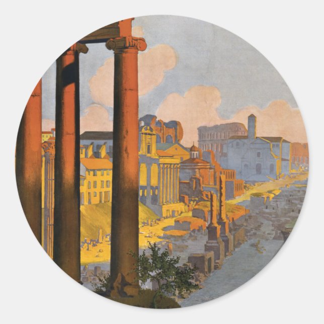 Rome Classic Round Sticker (Front)