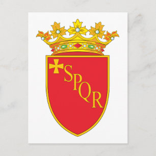 Rome Coat Of Arms Postcard