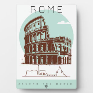  Rome coliseum  Plaque