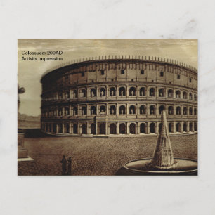 Rome,Colosseum 200AD Postcard