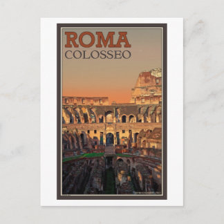 Rome - Colosseum and the Moon Postcard