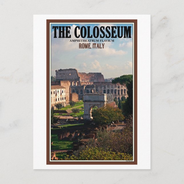 Rome - Colosseum from the Forum Postcard (Front)