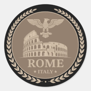 Rome Colosseum Italy Europe Classic Round Sticker