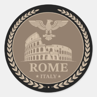Rome Colosseum Italy Europe Classic Round Sticker