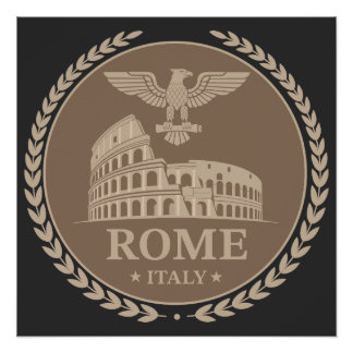 Rome Colosseum Italy Europe Poster