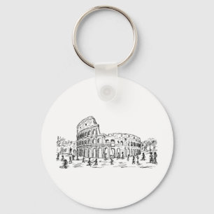 rome colosseum key ring