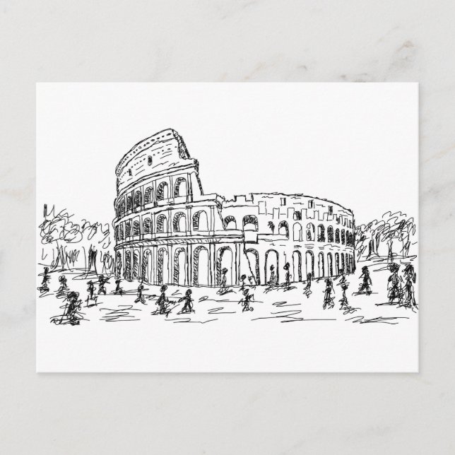 rome colosseum postcard (Front)
