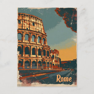 Rome Colosseum Vintage Postcard