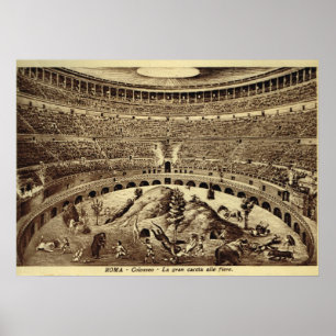Rome,  Entertainment in the Colosseum Poster