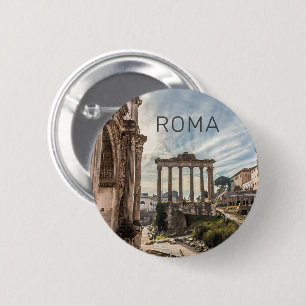 Rome Forum Romanum Italy Holiday Souvenir 6 Cm Round Badge