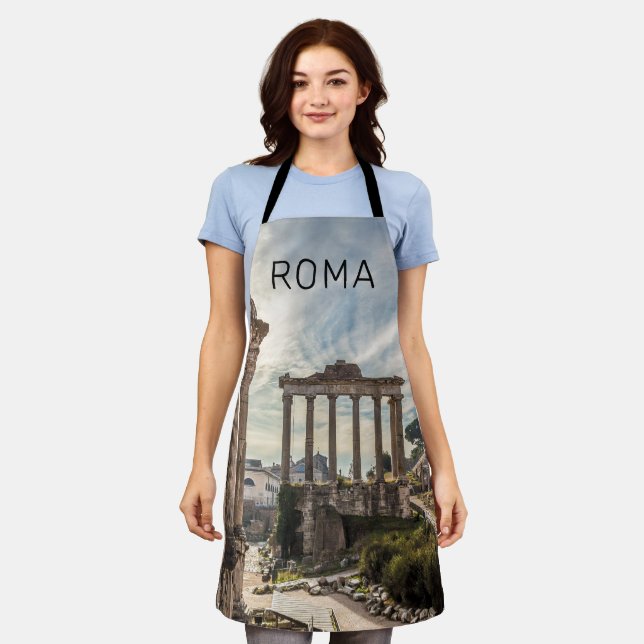Rome Forum Romanum Italy Holiday Souvenir Apron (Worn)