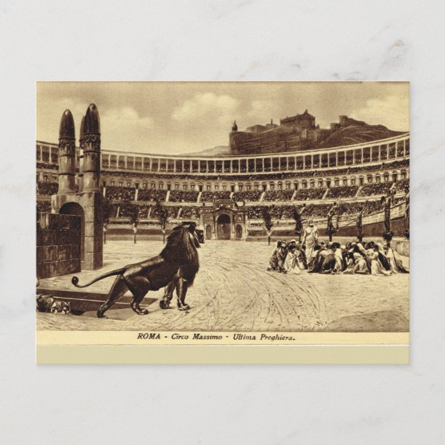 Rome, Games in the Circus Maximus Postcard (Front)