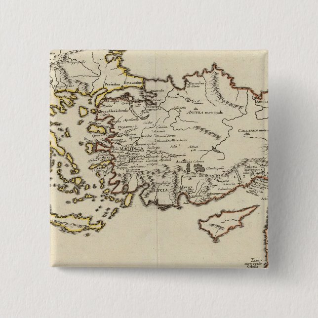 Rome, Greece, Turkey 15 Cm Square Badge (Front)