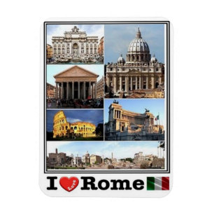 ROME I Love - Lazio - Italy - Fridge Magnet