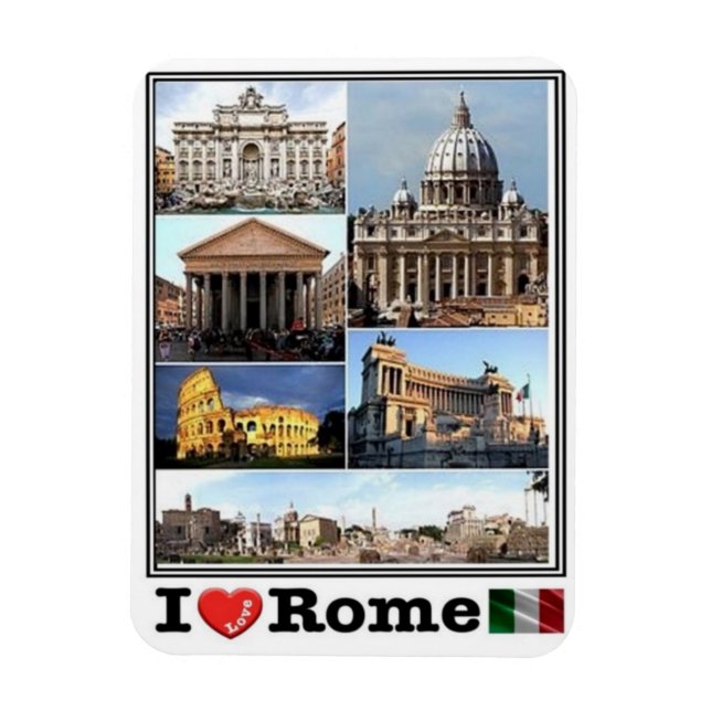 ROME I Love - Lazio - Italy - Fridge Magnet (Vertical)