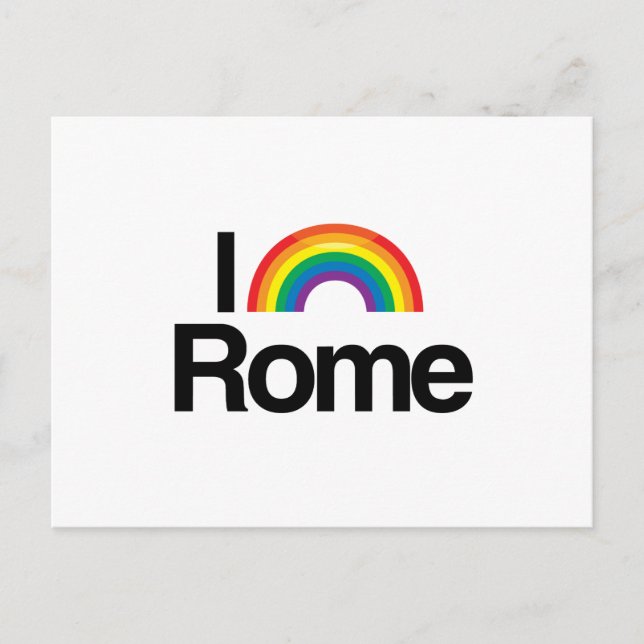 ROME - I LOVE PRIDE -.png Postcard (Front)