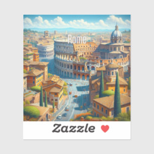 Rome Italy 3 Inch Vinyl Sticker
