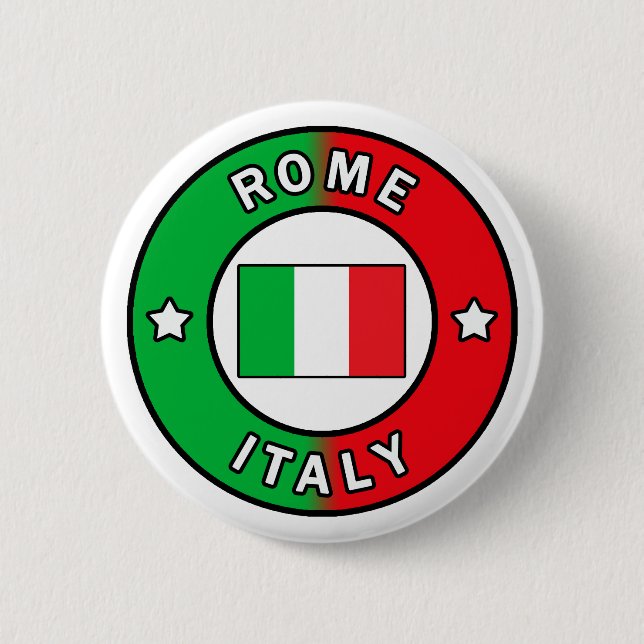 Rome Italy 6 Cm Round Badge (Front)