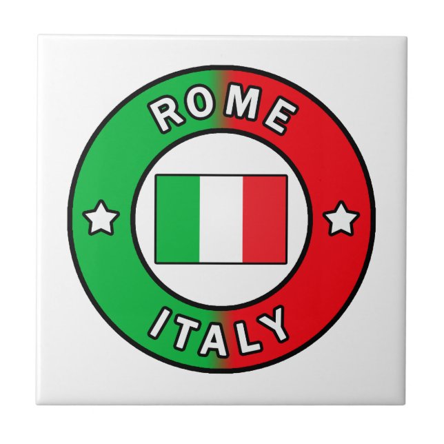 Rome Italy Ceramic Tile (Front)