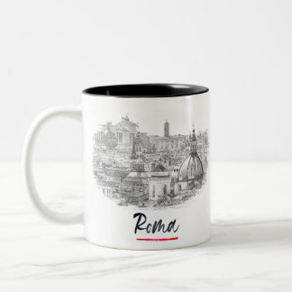 Rome - Italy - City Center Two-Tone Coffee Mug