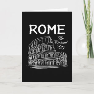 Rome Italy City Cityscape Skyline Funny Gift Card
