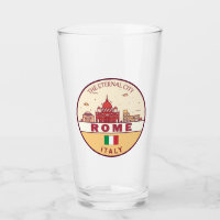 Rome Italy City Skyline Emblem