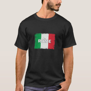 Rome  Italy  City With Italian Flag T-Shirt