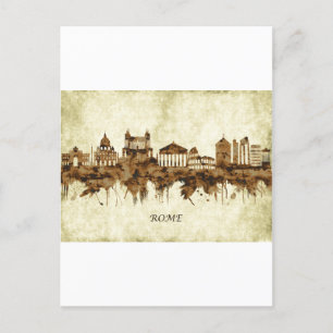 Rome Italy Cityscape Holiday Postcard