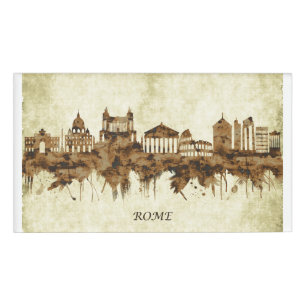 Rome Italy Cityscape Name Tag