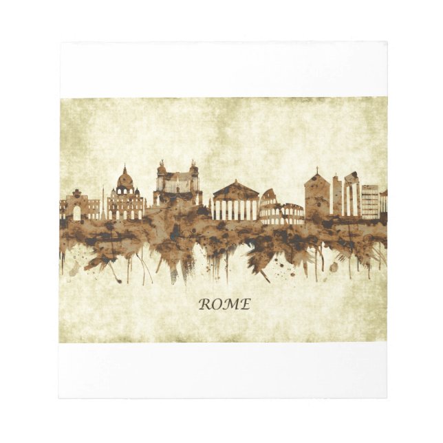 Rome Italy Cityscape Notepad (Front)