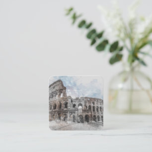 Rome Italy Colosseum Enclosure Card – Vintage 