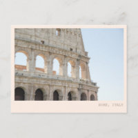 Rome Italy Colosseum Italian Postcard