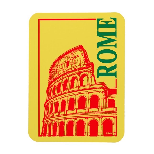 Rome, Italy Colosseum Magnet (Vertical)