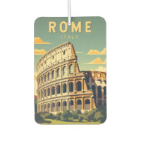 Rome Italy Colosseum Travel Art Vintage
