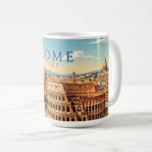 Rome Italy Colosseum Travel Art Vintage Coffee Mug