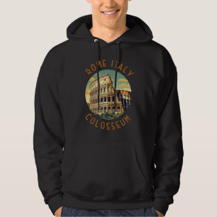 Rome Italy Colosseum Travel Art Vintage Hoodie
